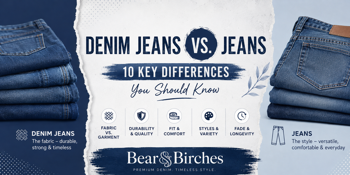 Denim Jeans vs. Jeans: 10 Key Differences You Should Know
