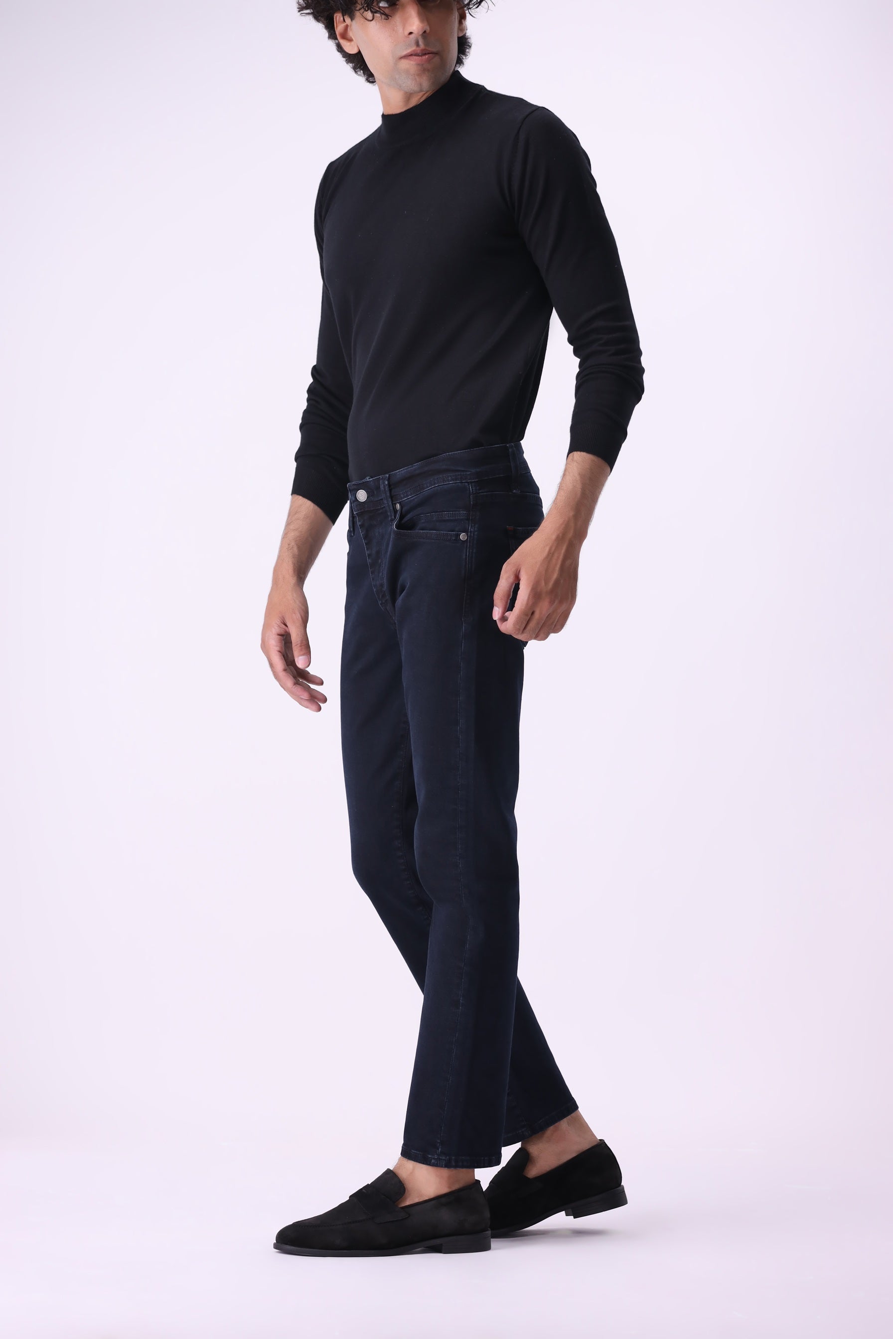 Grizzly slim fit men’s jeans black indigo premium sustainable denim