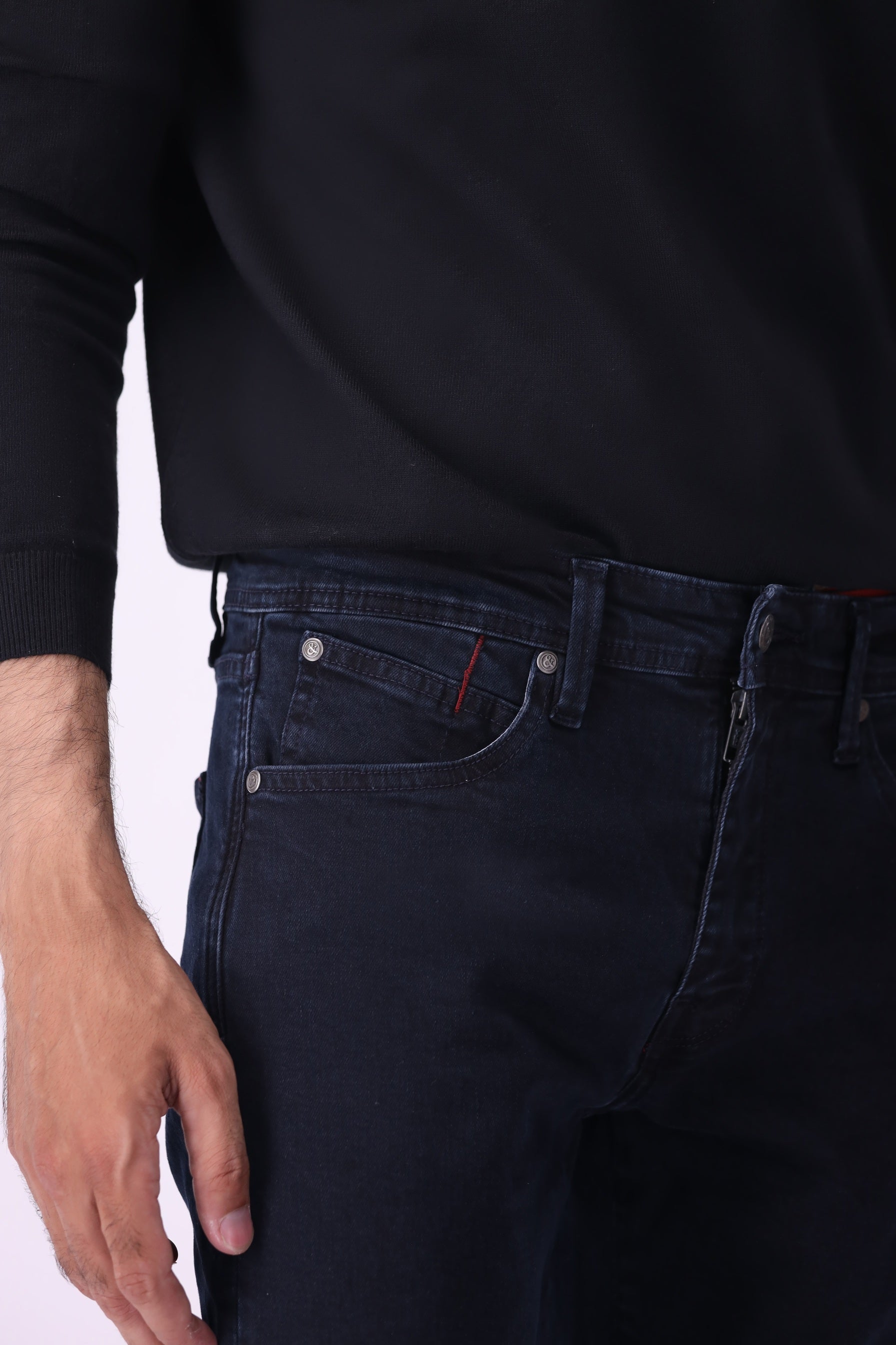 Grizzly men’s slim fit jeans sustainable black indigo denim