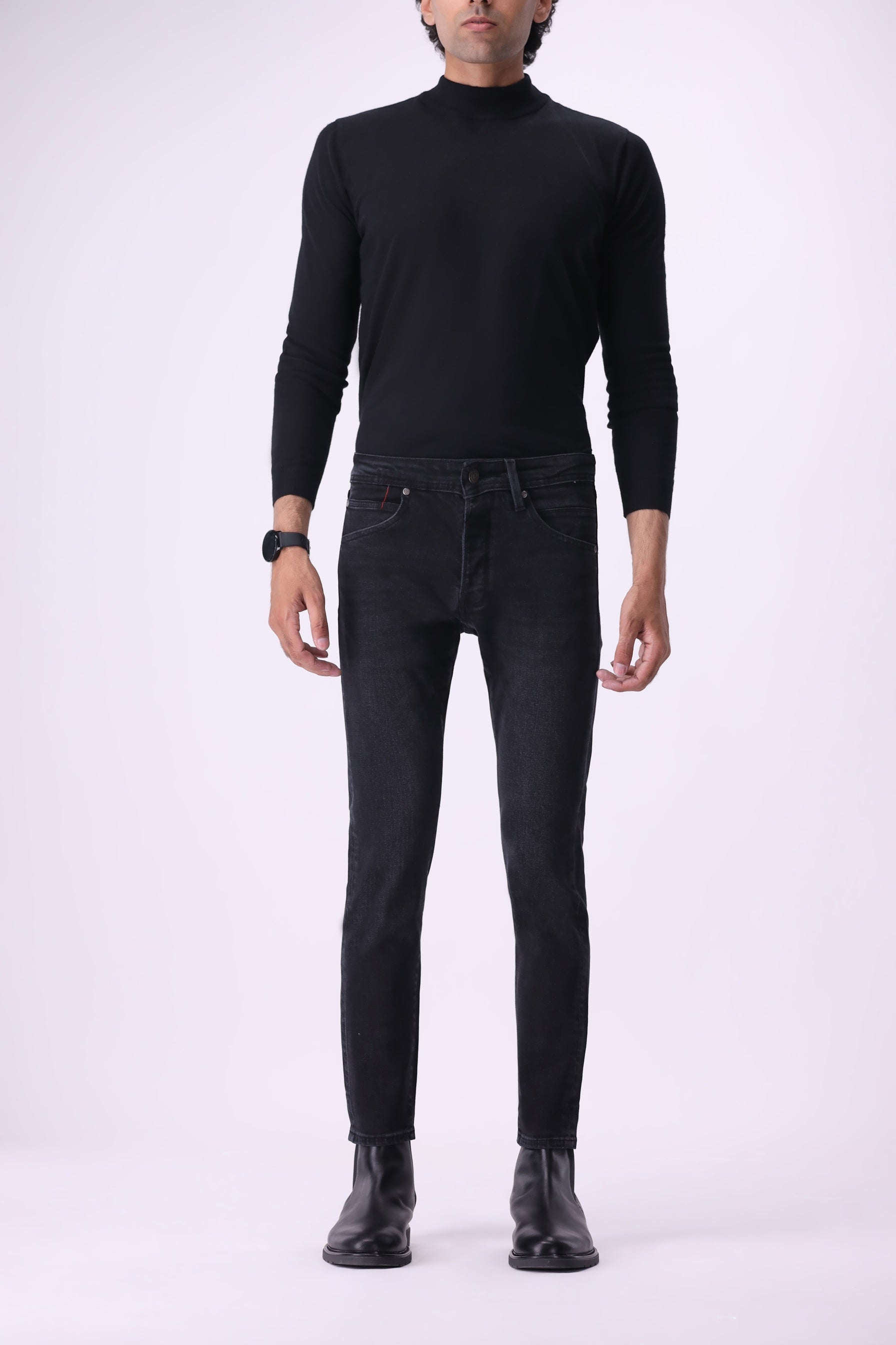 Atlas men’s athletic-fit black jeans – sustainable denim by Bear & Birches